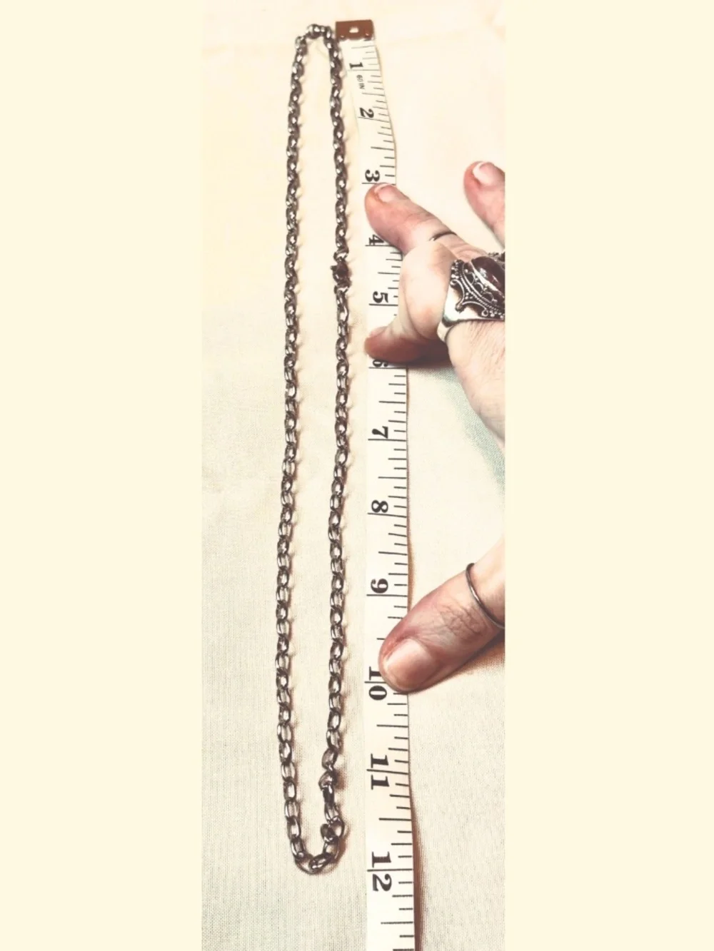 Handmade 304 Stainless Steel 22” Long Oval Rolo Cable Chain Necklace 5.5mm Wide